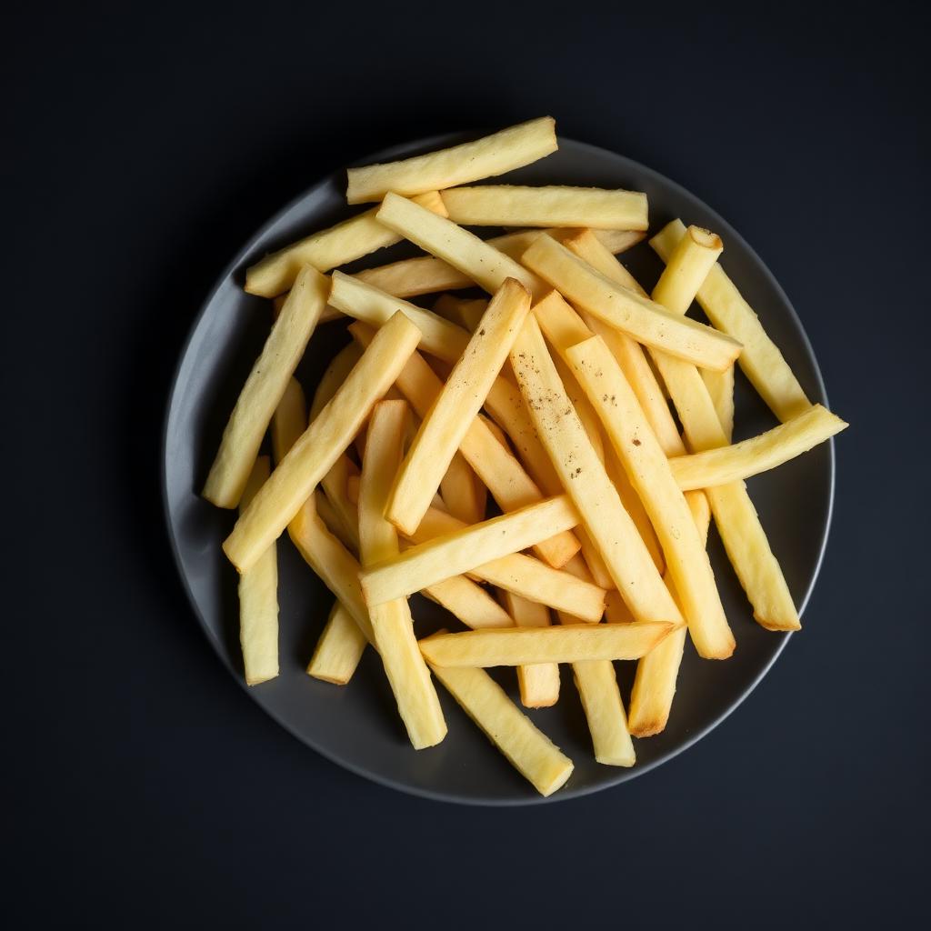 Plain frozen fries